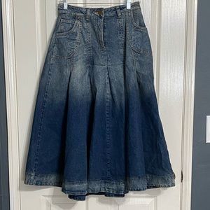 Soft Surroundings Denim skirt medium